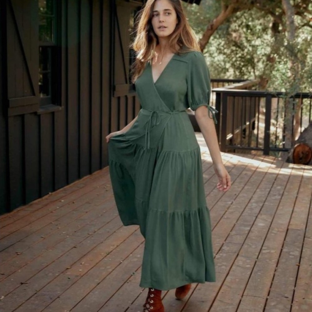 The Augusta Dress in Forest